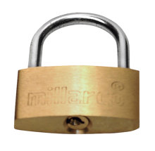 Hengelås m/tre nøkler 40 mm